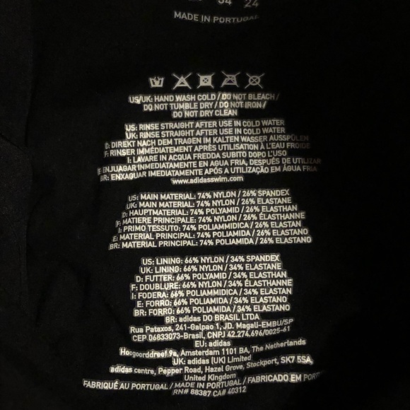 Adizero XX Open Back Swimsuit Adidas EK1326 24” - Picture 9 of 13